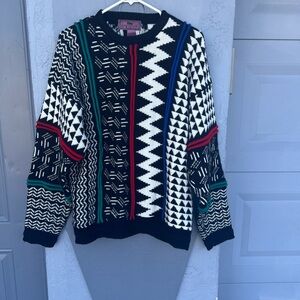 Vintage Concrete Black and White Sweater